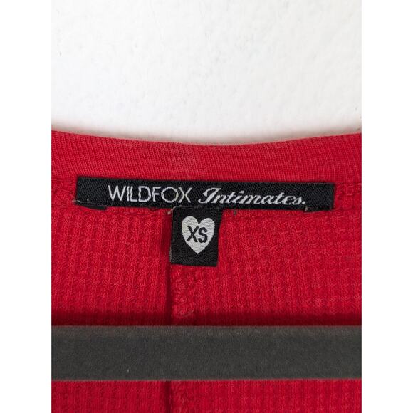 Wildfox Sweater Santa and Elf Knit Christmas Holidays Thermal Red White Size XS - Picture 11 of 13